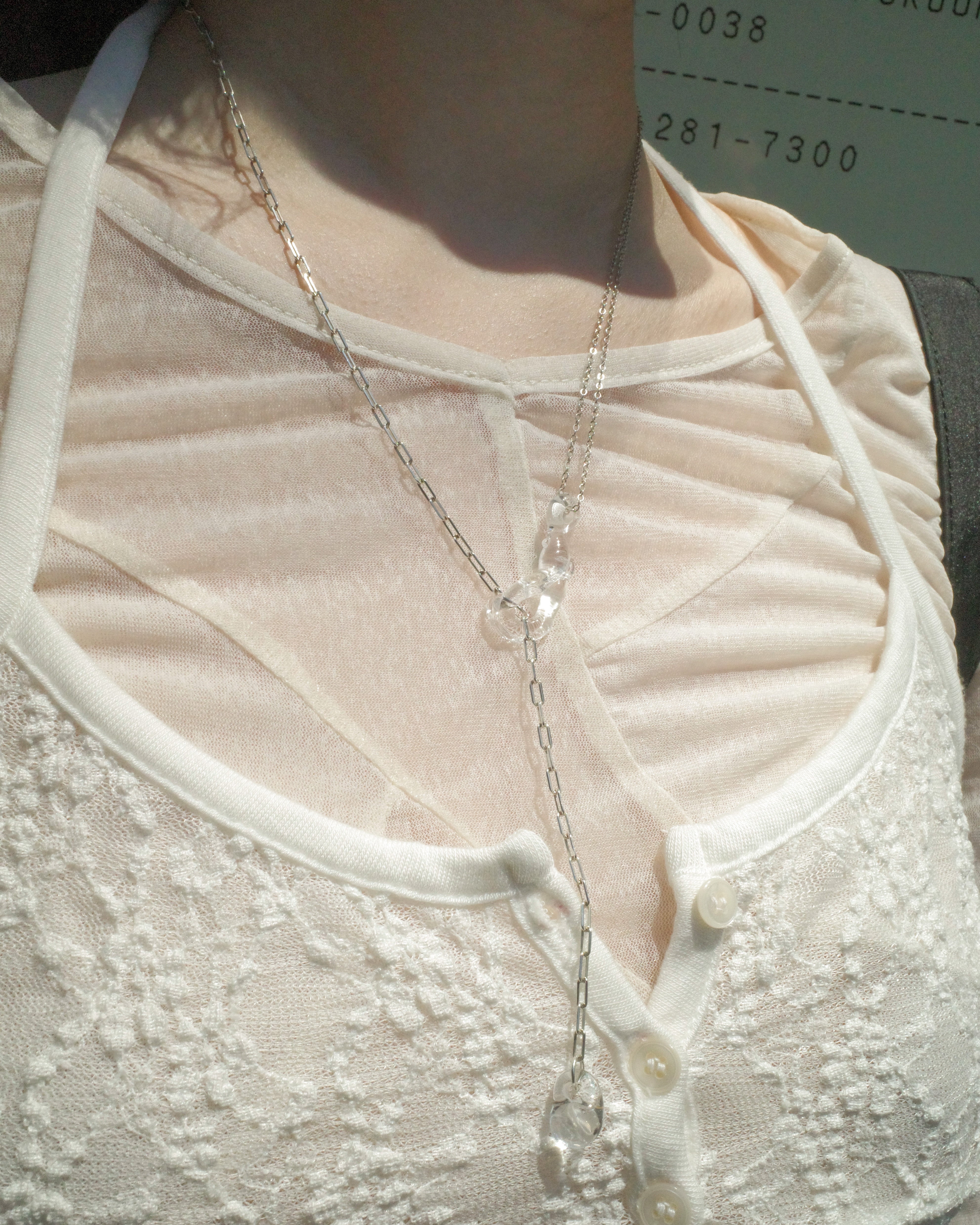 Water Ripple 2way Glass Necklaces