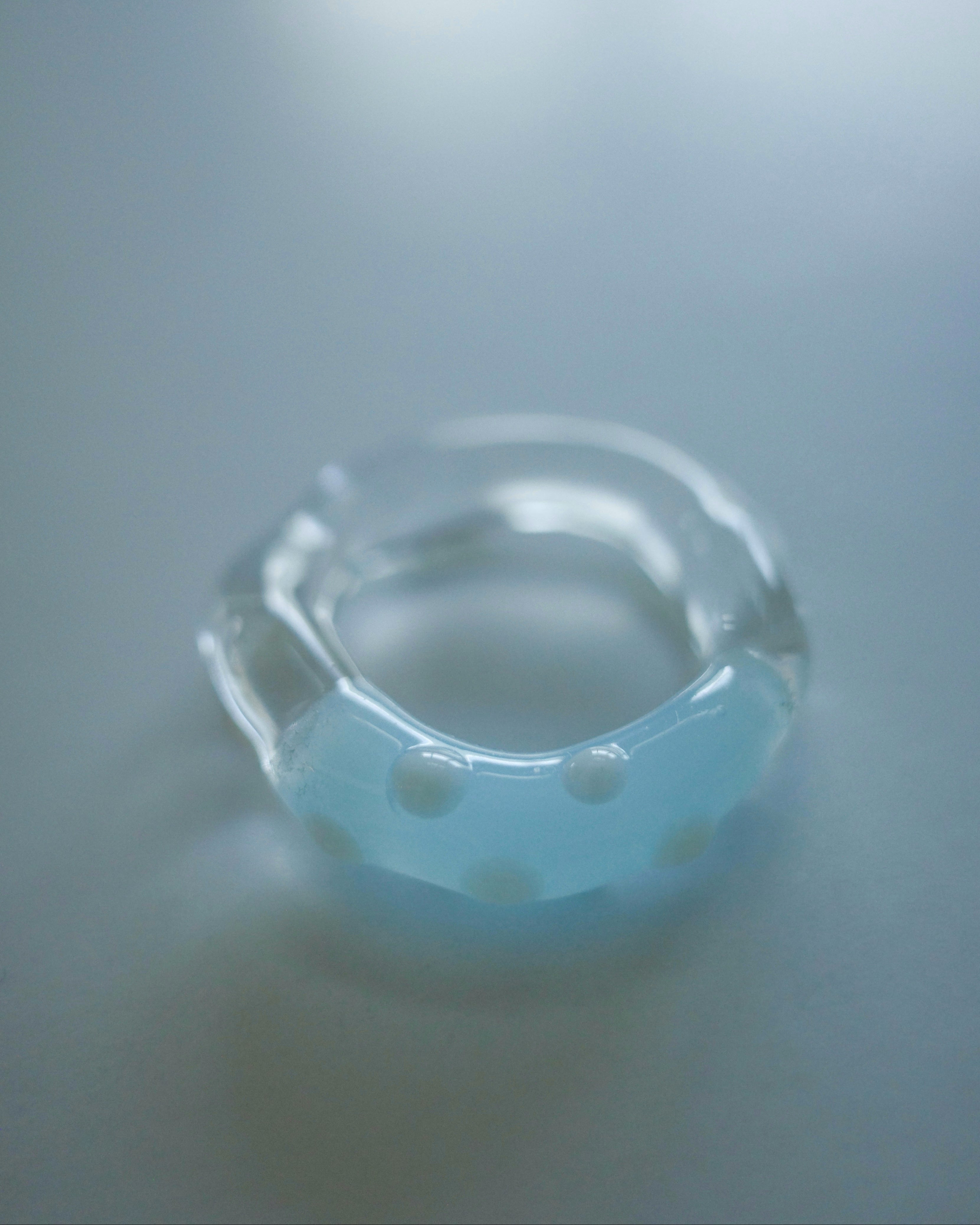 Sea Foam Glass rings