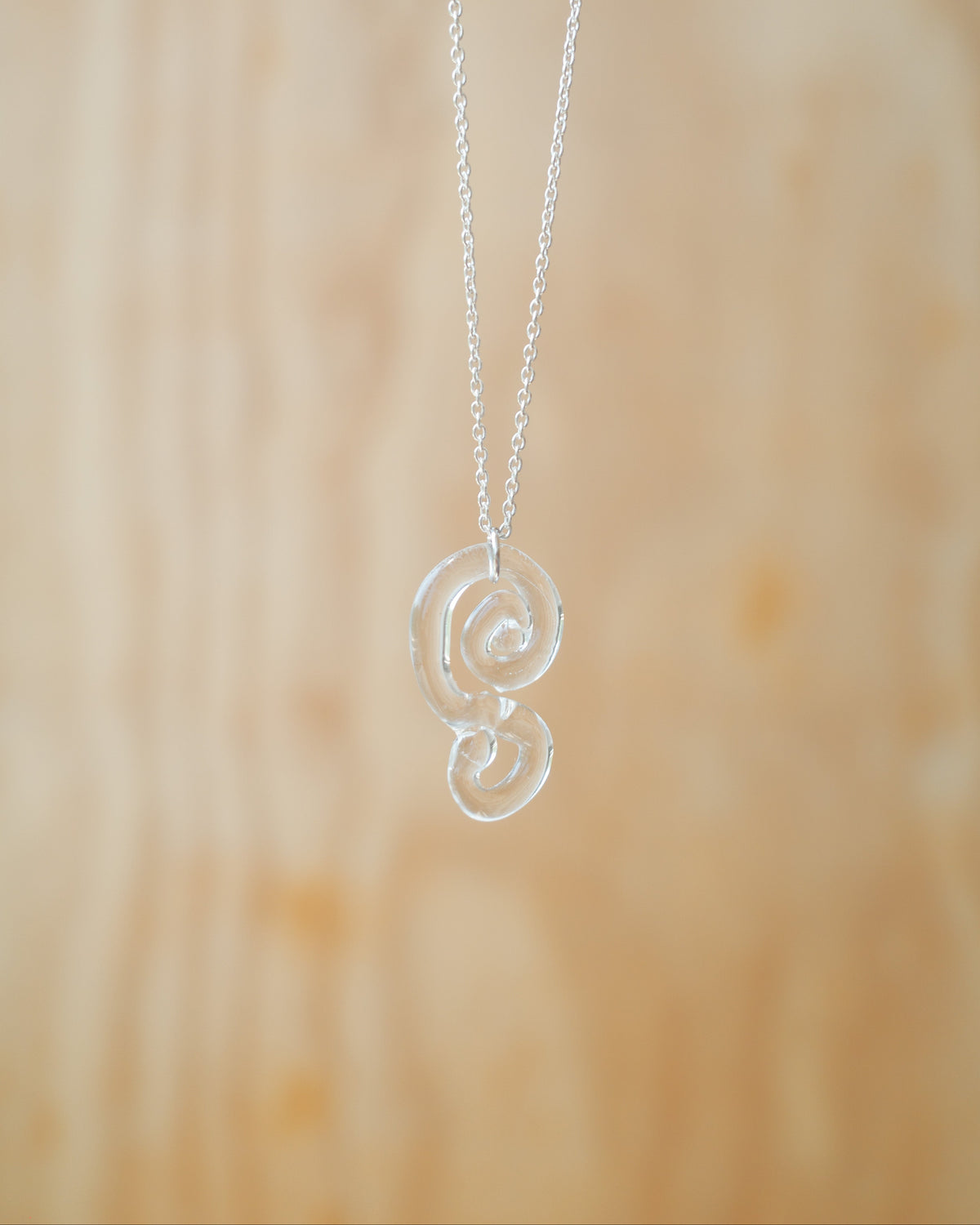 Soft Swirl Glass Necklaces