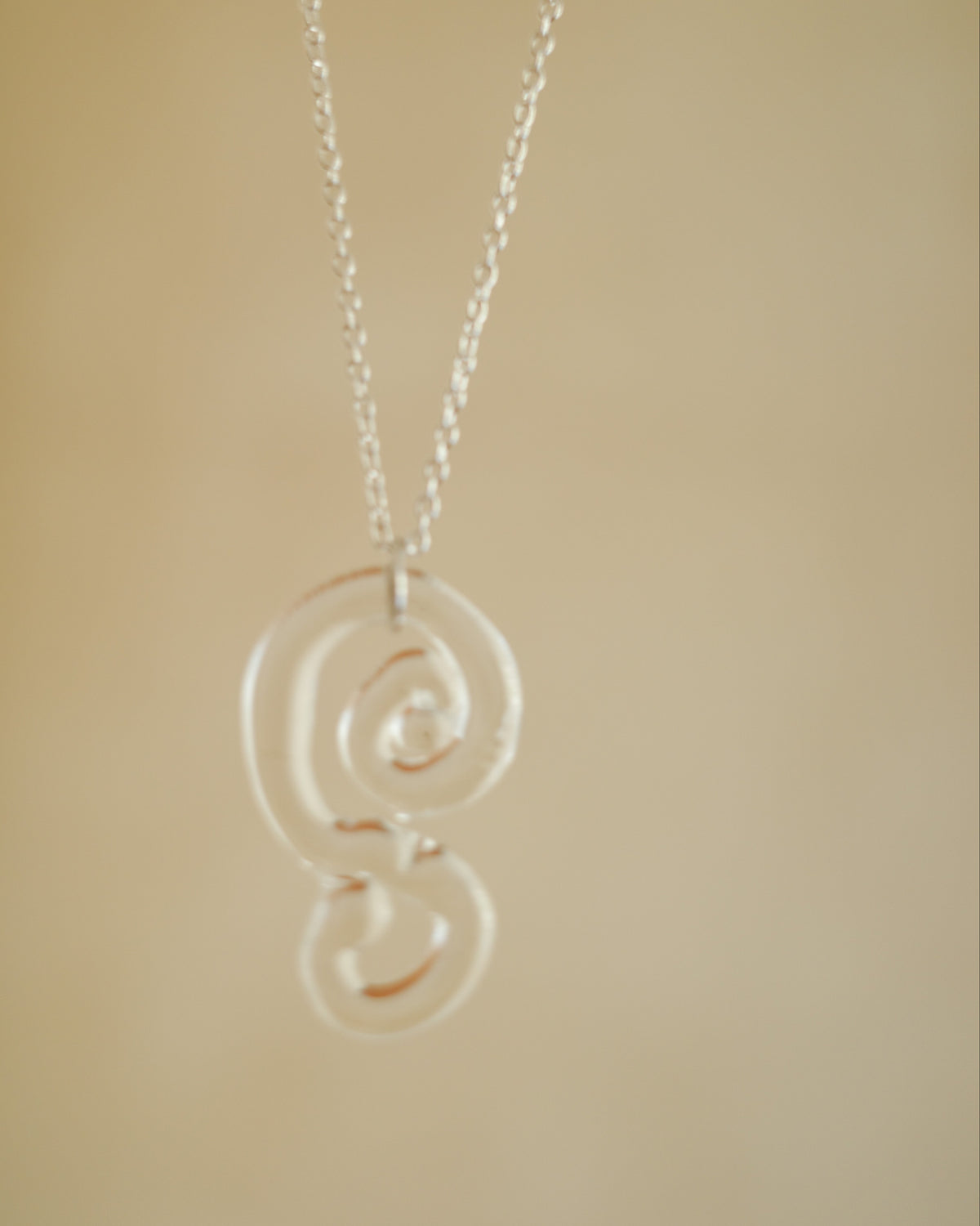 Soft Swirl Glass Necklaces